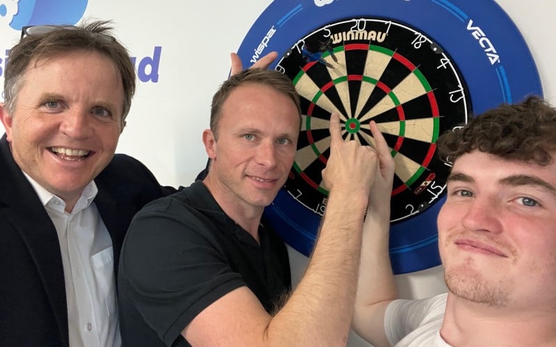 Chris Maguire, Jonathan Symcox and Patrick Killeen at BusinessCloud