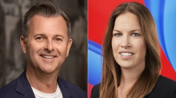 Daisy Group founder, Matthew Riley, and Jo Bertram, managing director of Virgin Media O2 Business