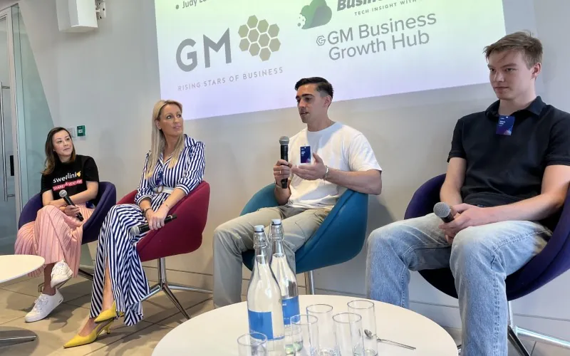 Jayden Patel, Aquaint at GM Rising Stars of Business launch