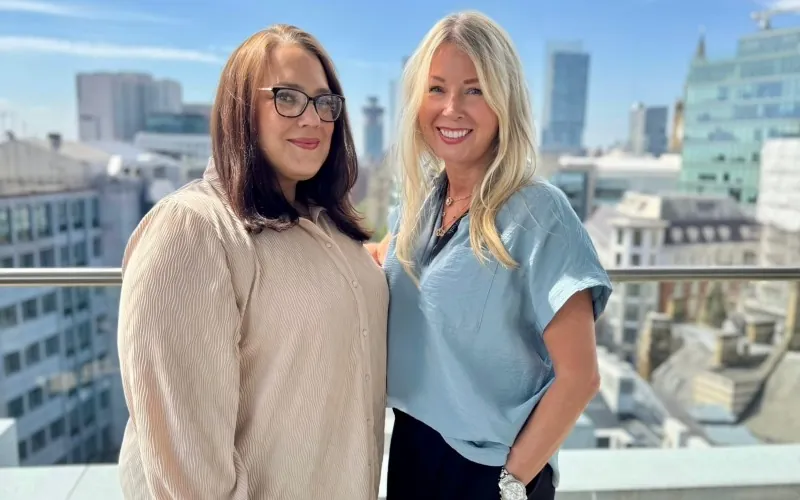 Miri Thomas, left, with Lisa Morton of Roland Dransfield