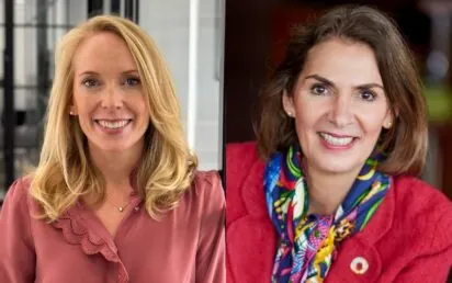 Pippa Begg, CEO of Board Intelligence and Helle Bank Jorgensen, Competent Boards CEO
