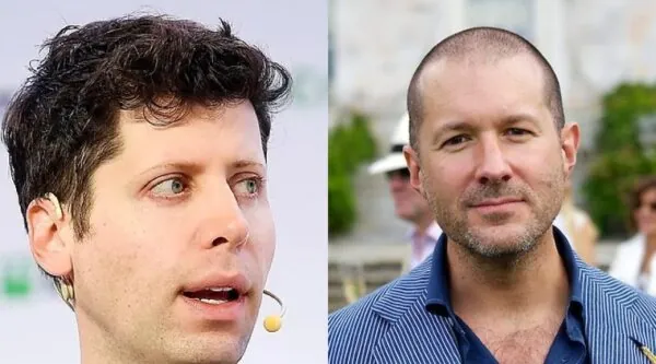 Sam Altman, OpenAI CEO and Sir Jony Ive, io CEO