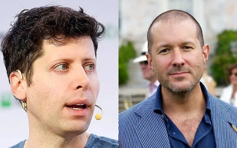 Sam Altman, OpenAI CEO and Sir Jony Ive, io CEO