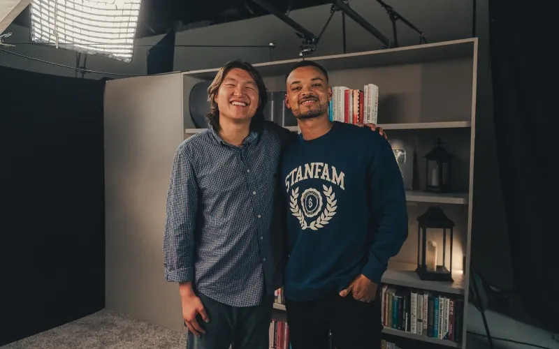 John Hu, CEO of Stan, and Steven Bartlett