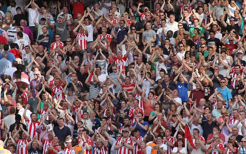 Sunderland fans. Credit: Ronnie Macdonald, Wikimedia Commons
