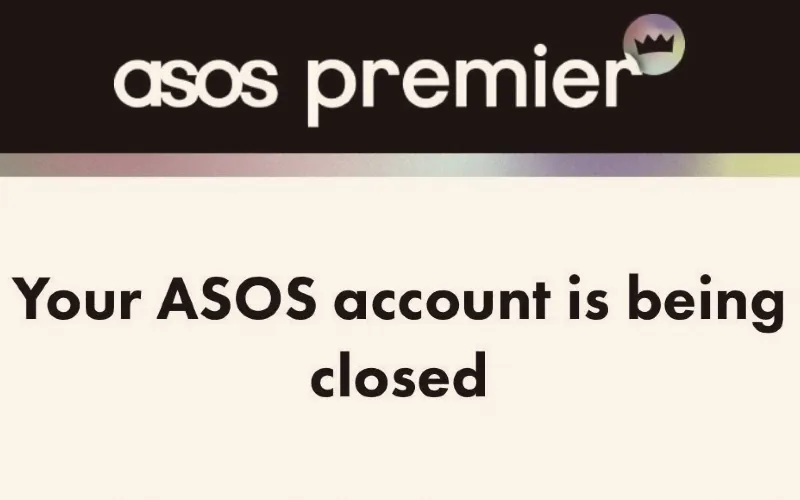 ASOS account closure
