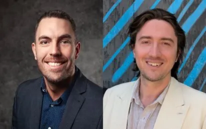 Adam Smith, MD of Bellrock & William Wildridge, founder of WiggleDesk