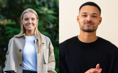 Harri Walsh, head of happiness & health at FlightStory & Steven Bartlett