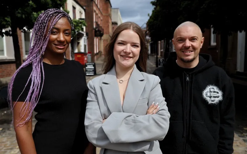 Jayel Williams, Co-Founder; Holly Hobbs, Co-Founder; & Tom Keighley, founder and CEO, urfuture