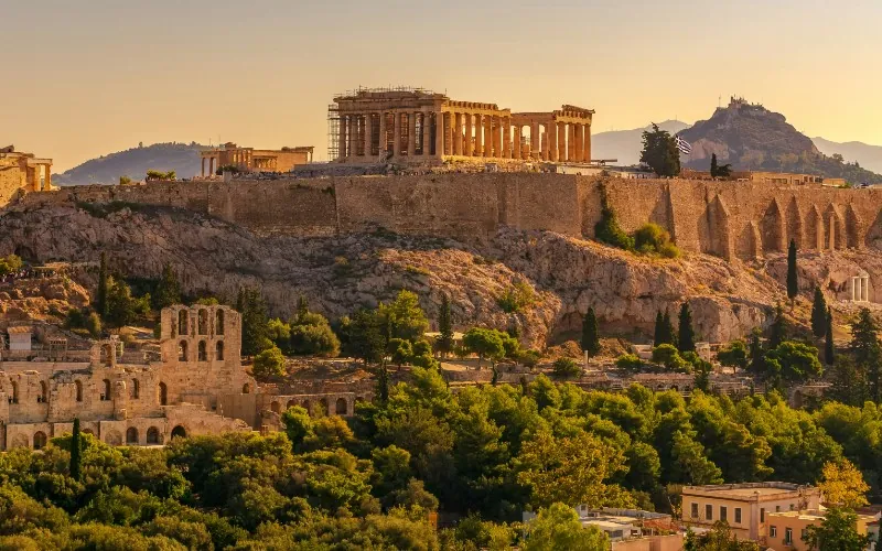 View of Acropolis of Athens with Parthenon and Erechtheion from Filopappou hill. Credit: Constantinos Kollias, Unsplash