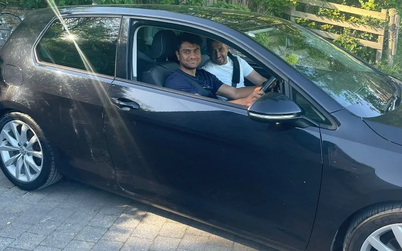 Adnan Miakhel with Dez Derry