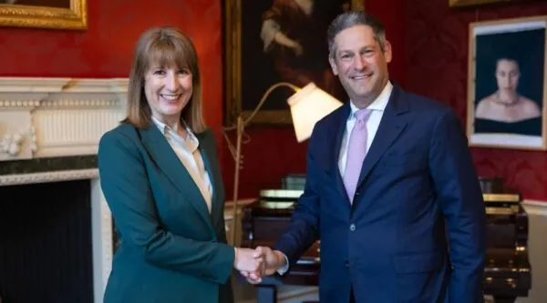 Chancellor Rachel Reeves with Joel Kaplan, Chief Global Affairs Officer at Meta
