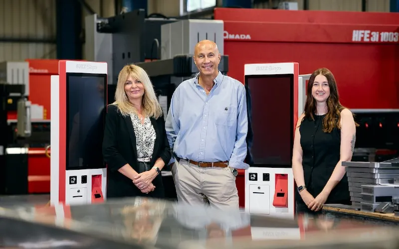 Dawn and Neil Sewell, Lazenby Group & Rebecca Pickering, Mercia Ventures