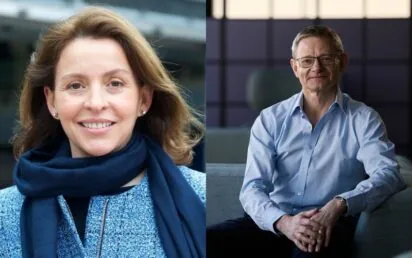 Patricia Cobian, VMO2 CFO & Simon Lowth, BT Group CFO