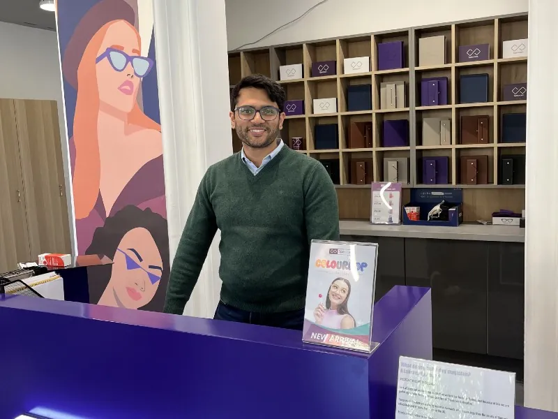 Sid Sethi in his Specscart store in Bury