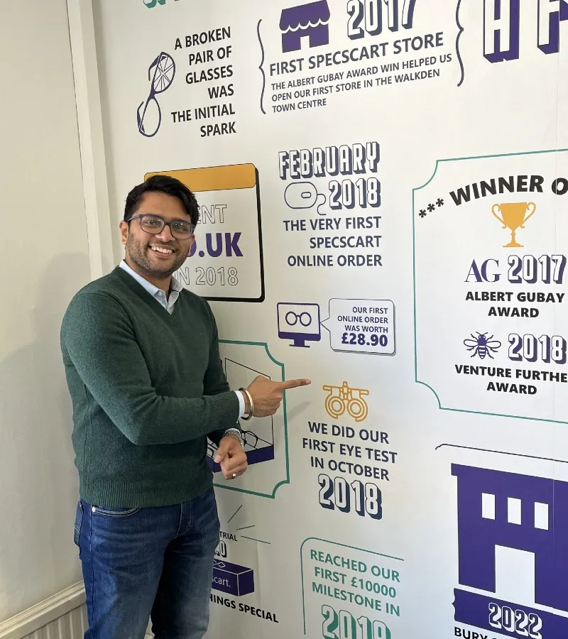 Sid Sethi points out Specscarts first order