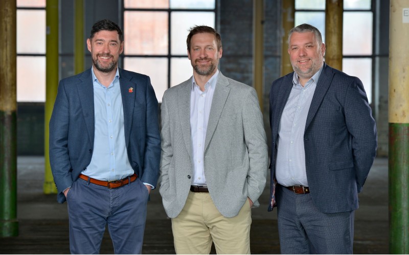 Leonard Curtis CEO Dan Booth, COO David Brown and CFO Paul Birks