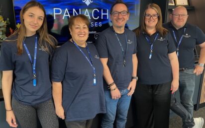 (L-R) Amy Ainsworth, Lisa Buckley, Jame Cole, Wendy Mulholland and Rob Ledsham, Panache Cruises
