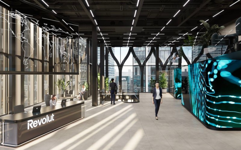 Image of what Revolut's new London HQ will look like