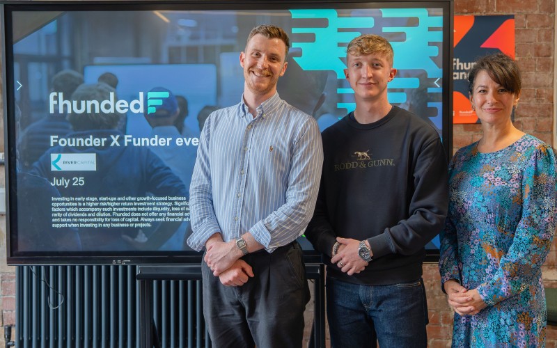 Rory Southworth and Troy Wood, Fhunded, & Angelene Woodland, British Business Bank