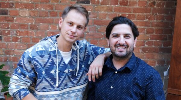 Clarity founders CEO Abed Kasaji, right, and CTO Pavel Kochetkov
