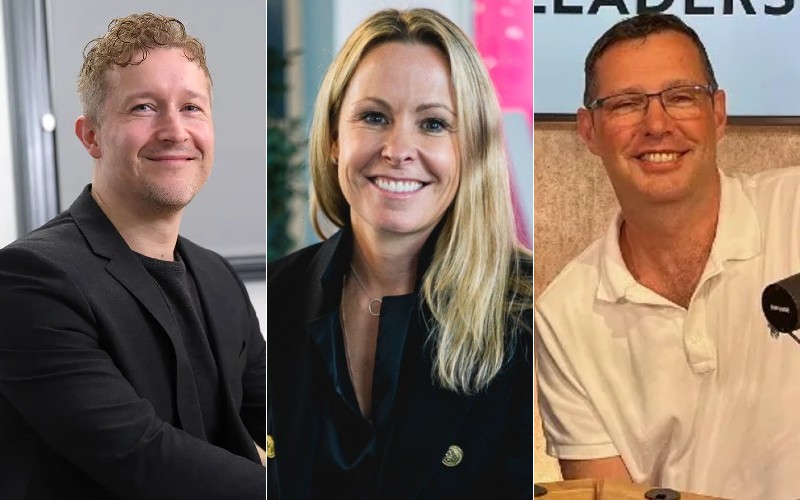 Gary Fenemore, tax director, S&W, Distology CEO Hayley Roberts and Purple founder Gavin Wheeldon