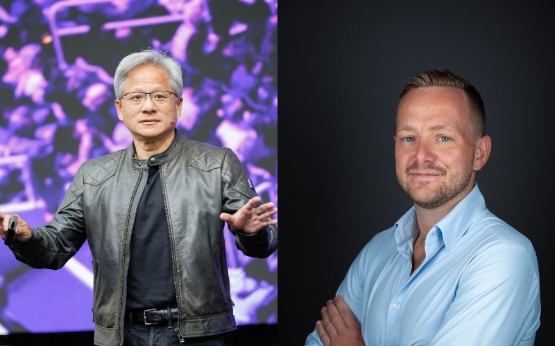 Jensen Huang, NVIDIA CEO and Josh Payne, Nscale CEO