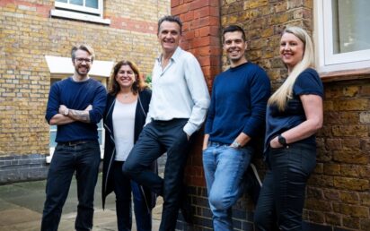Jerome Le Luel, CEO (centre) and TRIVER leadership team