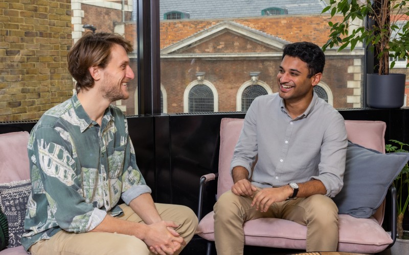 Mimica co-founders, Tuhin Chakraborty and Raphael Raphael Holca-Lamarre