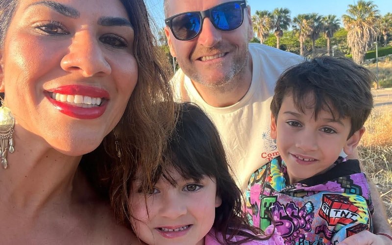 Raina Heverin and family