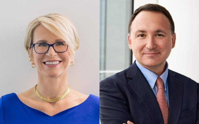 Emma Walmsley, CEO of GSK and Luke Miels, incoming CEO of GSK