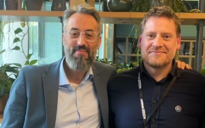 Hamid Rami of MathsWatch with Tom Reynolds of EdenFiftyOne