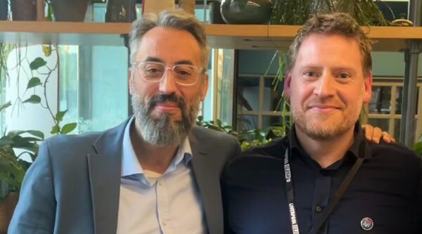 Hamid Rami of MathsWatch with Tom Reynolds of EdenFiftyOne