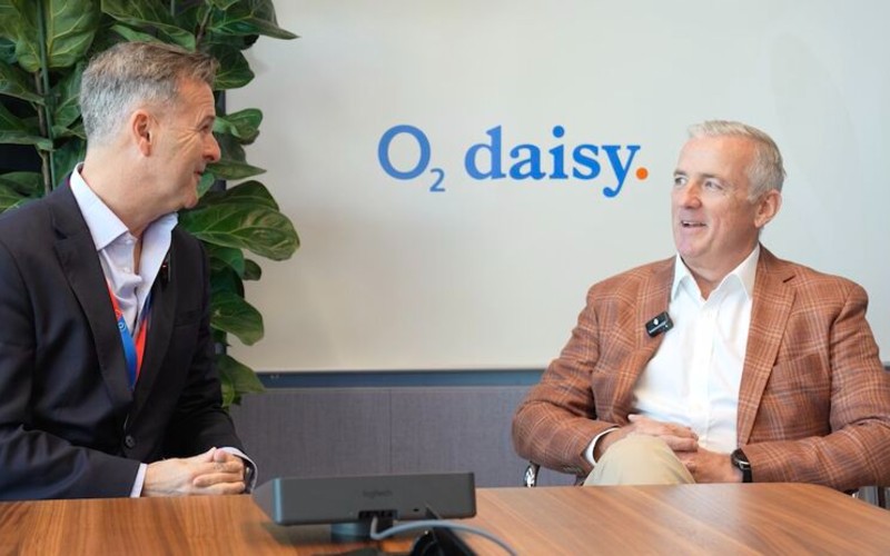 Matthew Riley, left, with Dave McGinn of Daisy