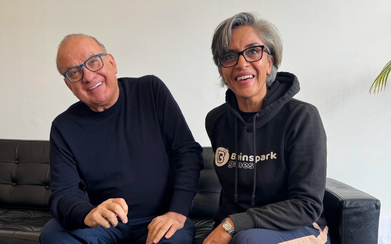 Touker Suleyman with Reedah El-Saie of Brainspark Games