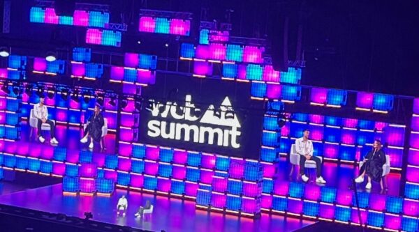 Anton Osika, co-founder and CEO of Lovable on the Web Summit stage