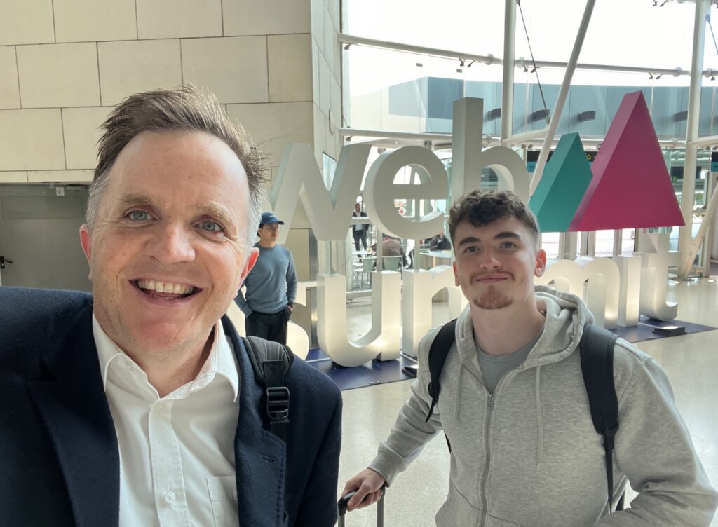 BusinessCloud's Chris Maguire and Patrick Killeen at Web Summit