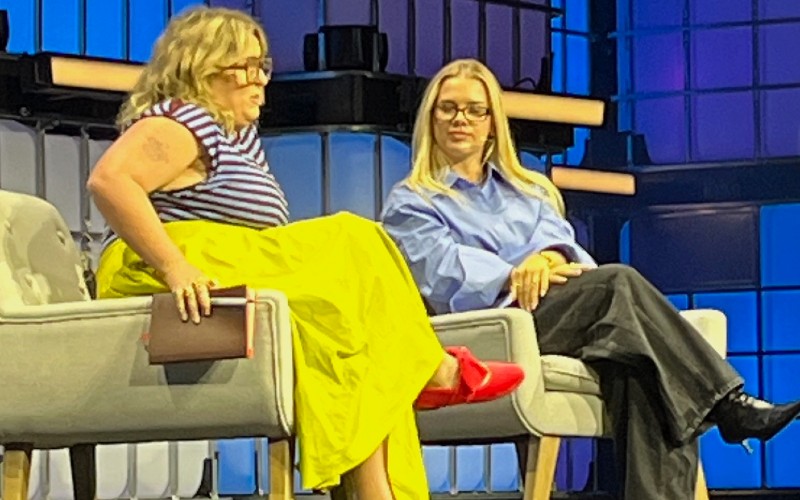 Grace Beverley in interview with Lucy Blakiston at Web Summit