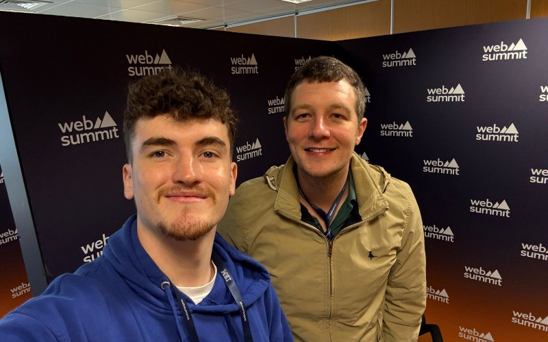 Joe van Gelder, CEO of Powdr, with Patrick Killeen