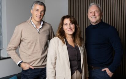 L-R - Brian Cummings, Clarendon Fund Managers, with Susan Fitzsimmons and Kevin Donaghy from AuditComply