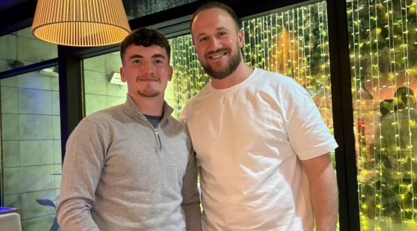 Richard West, CEO of Red Flag Alert, with Patrick Killeen