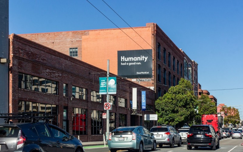 Abby Connect Humanity had a good run billboard
