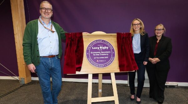 Lucy Rigby, Economic Secretary, at Atom Bank new headquarters