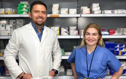 Evaro co-founders Dr Thuria Wenbar, right, and Dr Oskar Wenbar