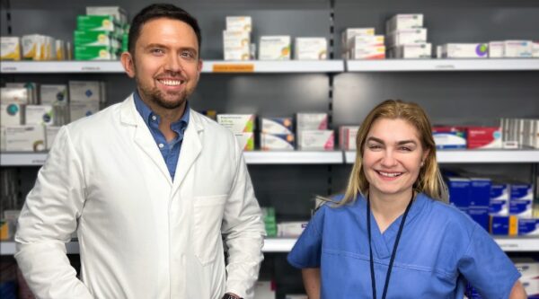 Evaro co-founders Dr Thuria Wenbar, right, and Dr Oskar Wenbar