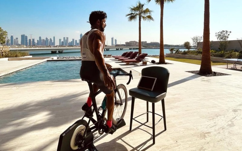 Working out in the sun: Nitin Passi (Taken from @nitinpassi instagram)