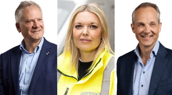 Clive Selley, Katie Milligan and Bas Burger, BT and Openreach