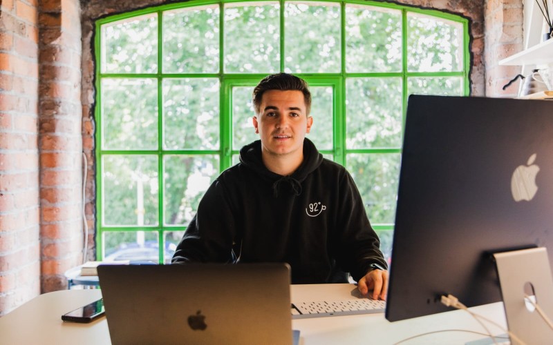 Jack Brewitt at 92 Degrees Coffee HQ