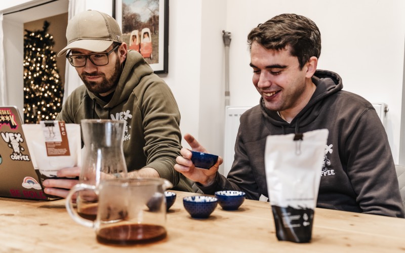 L-R Ross Jamieson and John Bradshaw of Vex Coffee