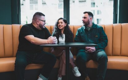 Leaf founders (left to right): Gilbert Corrales (CEO), Helga Alvarez (CTO) and Wesley Hartley (CCO)